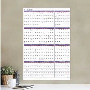 AT-A-GLANCE® 2026 Yearly Wall Calendar, Extra Large, 24" x 36"